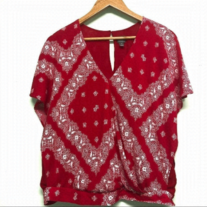 SOHO classic paisley red wrap top bandana